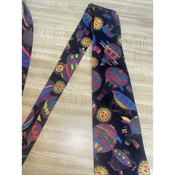 Vintage Hot Air Balloon Cotton Tie, Tie One On New Mexico Balloon Fiesta - Picture 5 of 7